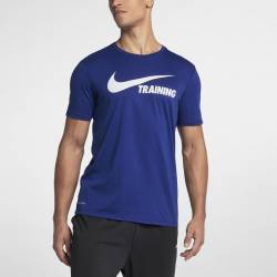Man T-Shirt Nike Swoosh Training T-Shirt blue