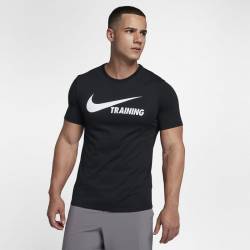 Man T-Shirt Nike Swoosh Training T-Shirt black