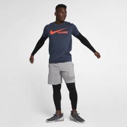 Man T-Shirt Swoosh Training T-Shirt - blue orange