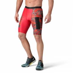 Pánské šortky Reebok CrossFit COMPRESSION SHORT red