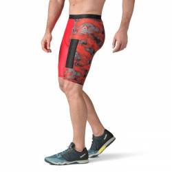 Pánské šortky Reebok CrossFit COMPRESSION SHORT red