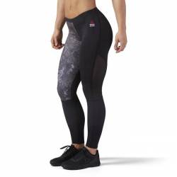 Dámské kompresní legíny Reebok Crossfit šedo černé CD6475