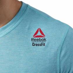 Pánské tričko Reebok CrossFit PERF BLEND - modré