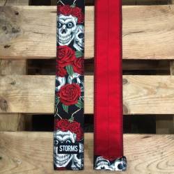 Zpevňovač zápěstí STORMS Wrist Wraps - Rose Skull