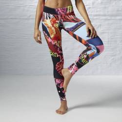 Dámské legíny Reebok YOGA Graffiti Collab Tight S93806
