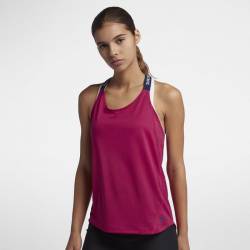Woman training top elastica Nike cherry