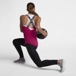 Woman training top elastica Nike cherry