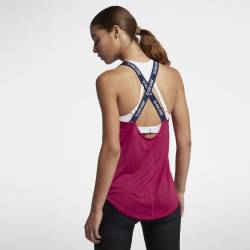Woman training top elastica Nike cherry