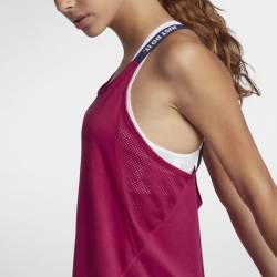 Woman training top elastica Nike cherry