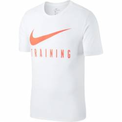 Man fitness T-Shirt Nike TRAINING - white