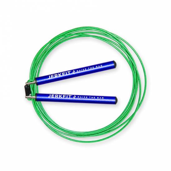 Rychlostní JerkFit Omega Speed Rope - blue green