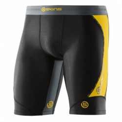 Man krátké compression Tight Skins DNAmic Black/Citron