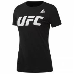 Woman T-Shirt UFC FG black Logo Tee - CD5744