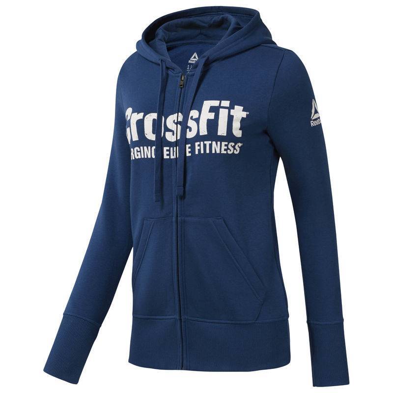 Woman hoodie Reebok CrossFit FULL ZIP HOODY - WORKOUT.EU