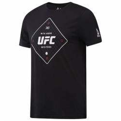 Man T-Shirt UFC FG TEXT TEE - CY7268