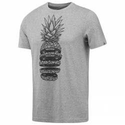 Man T-Shirt Pineapple Weights