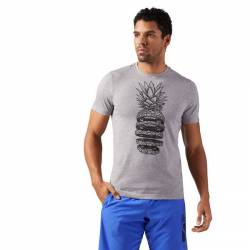 Man T-Shirt Pineapple Weights