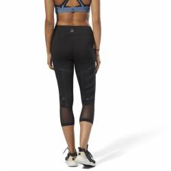 Woman Tight C Mesh Blocked Capri - CY4997