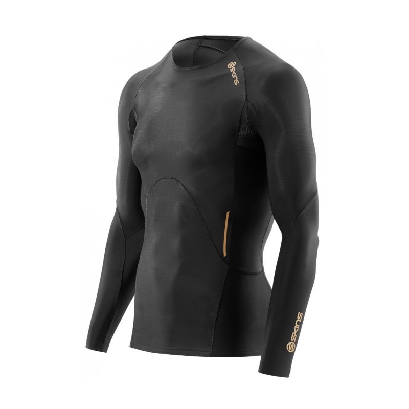 Skins Homme Compression A400 L/S Top Sports Training Workout 