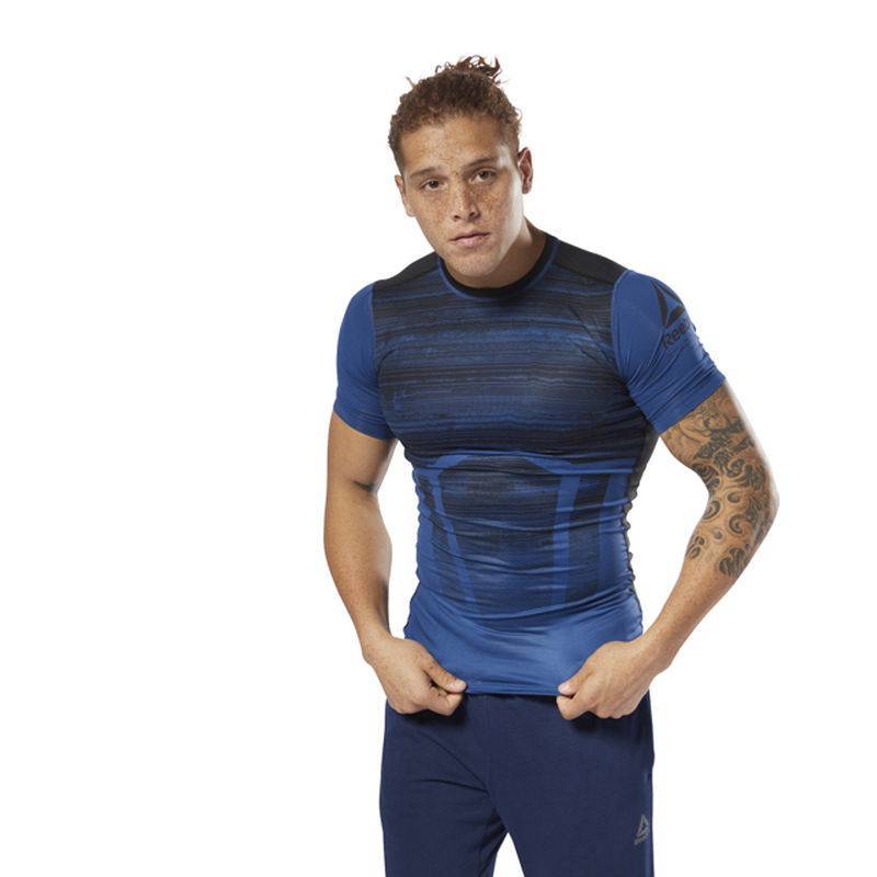 Man compression T-Shirt AC Comp Tee - AOP - D93795