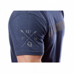 Man T-Shirt SPARTAN Logo Tee blue