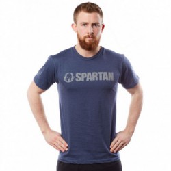 Man T-Shirt SPARTAN Logo Tee blue