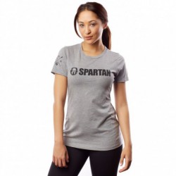 Woman T-Shirt SPARTAN 2016 Logo Tee grey