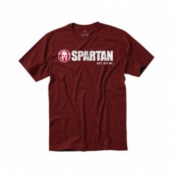 Man T-Shirt Spartan Classic Logo Tee red