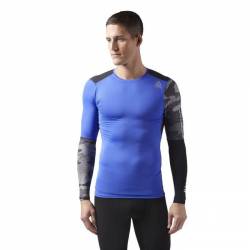 Man compression T-Shirt AC GRAPHIC LS COMP TEE - CF3715