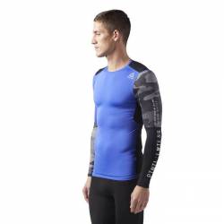 Man compression T-Shirt AC GRAPHIC LS COMP TEE - CF3715