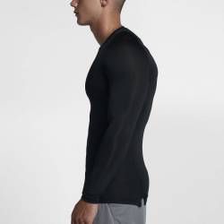 Man compression t-shirt with long sleeve Nike black 838077-010