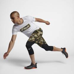 Man training Shorts Nike grey camo green