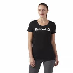 Woman T-Shirt Reebok LINEAR READ SCOOP - CF4455