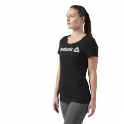 Woman T-Shirt Reebok LINEAR READ SCOOP - CF4455