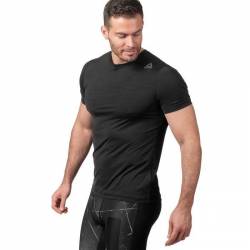 Man T-Shirt Workout Active Chill TECH TOP - black