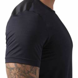 Man T-Shirt Workout Active Chill TECH TOP - black