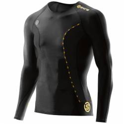 Man compression T-Shirt Skins DNAmic Long Sleeve - Black