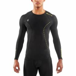 Man compression T-Shirt Skins DNAmic Long Sleeve - Black