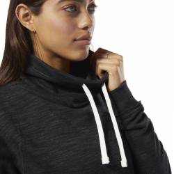 Woman hoodie TE MARBLE COWL NECK - D95546