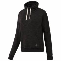 Woman hoodie TE MARBLE COWL NECK - D95546