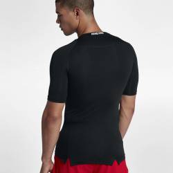 Man tréninkový top Nike s shortm sleeveem - Nike Pro black