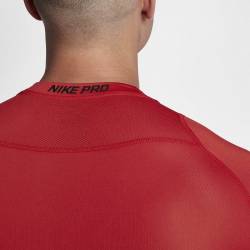 Man compression t-shirt Nike short sleevee - Nike Pro red