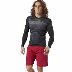 Man compression T-Shirt AC LS Tee - AOP - CY4888