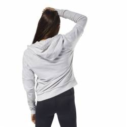 Woman hoodie TE MARBLE LOGO FZ - CY3600