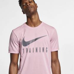 Man T-Shirt Nike DRY TEE NIKE TRAIN - světle pink