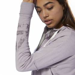 Woman hoodie TE MARBLE LOGO FZ - D95532