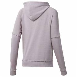 Woman hoodie TE MARBLE LOGO FZ - D95532
