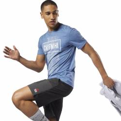 Man T-Shirt Reebok CrossFit Burnout SS Tee - Solid - D94881