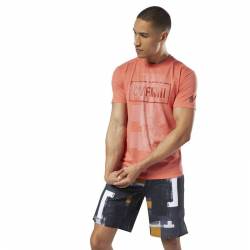 Man T-Shirt Reebok CrossFit Burnout SS Tee - Solid - D94897