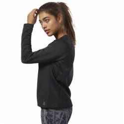 Woman hoodie OS THERMO DP CREW NECK - CY2449